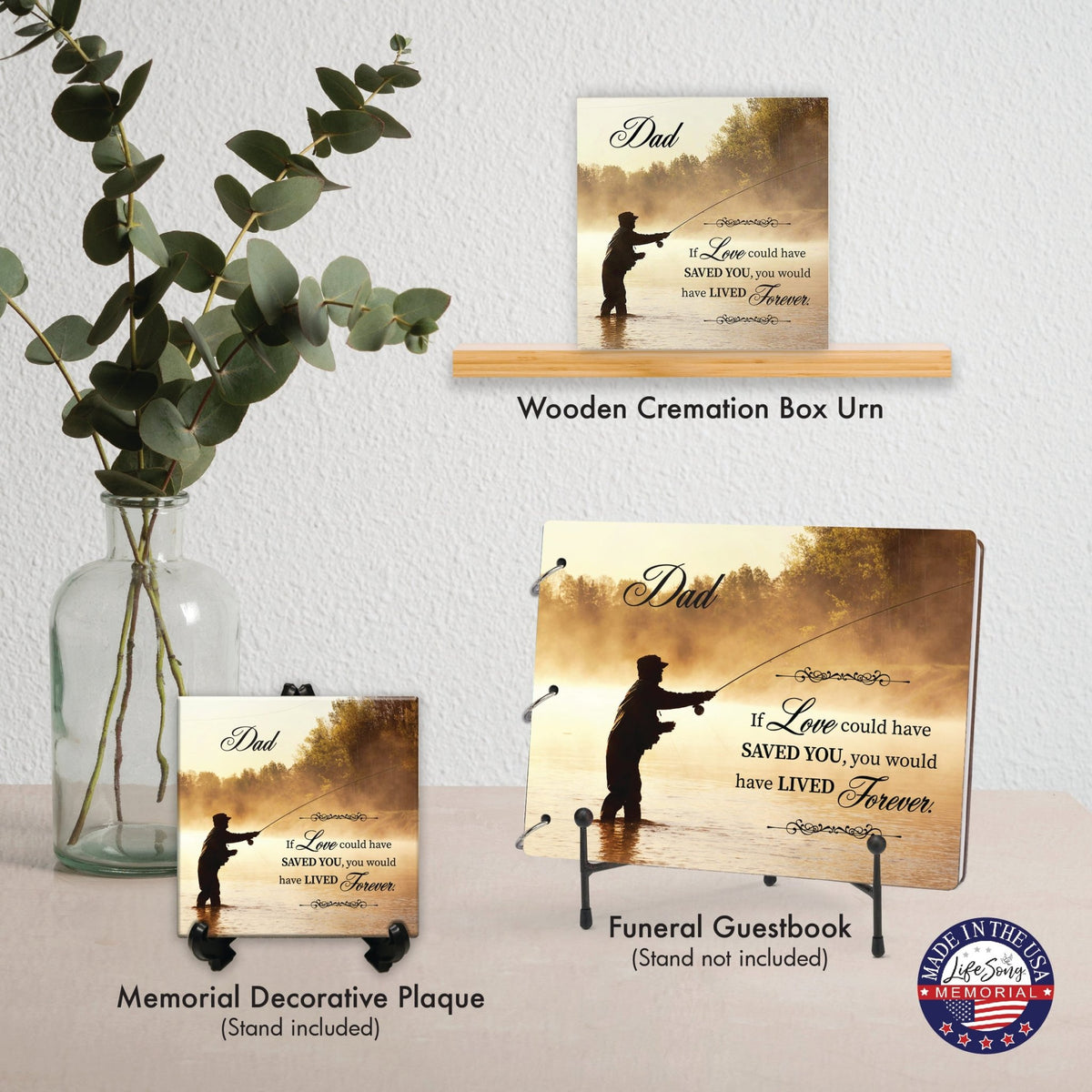 Engraved Wooden Cremation Urn for Human Ashes – “If Love Could Have Saved” Memorial Keepsake - LifeSong Milestones