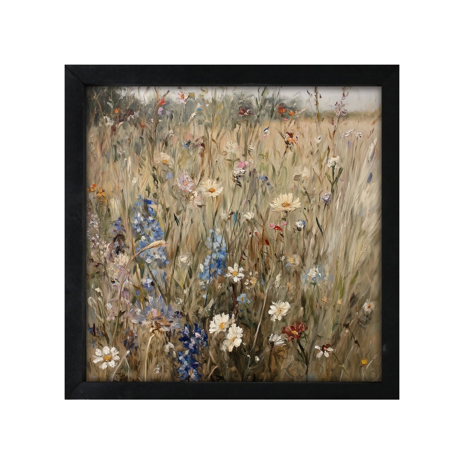Farmhouse Wall Art 20x20 — Handcrafted Framed Wood Sign | Floral & Home Décor Gift for Her - LifeSong Milestones