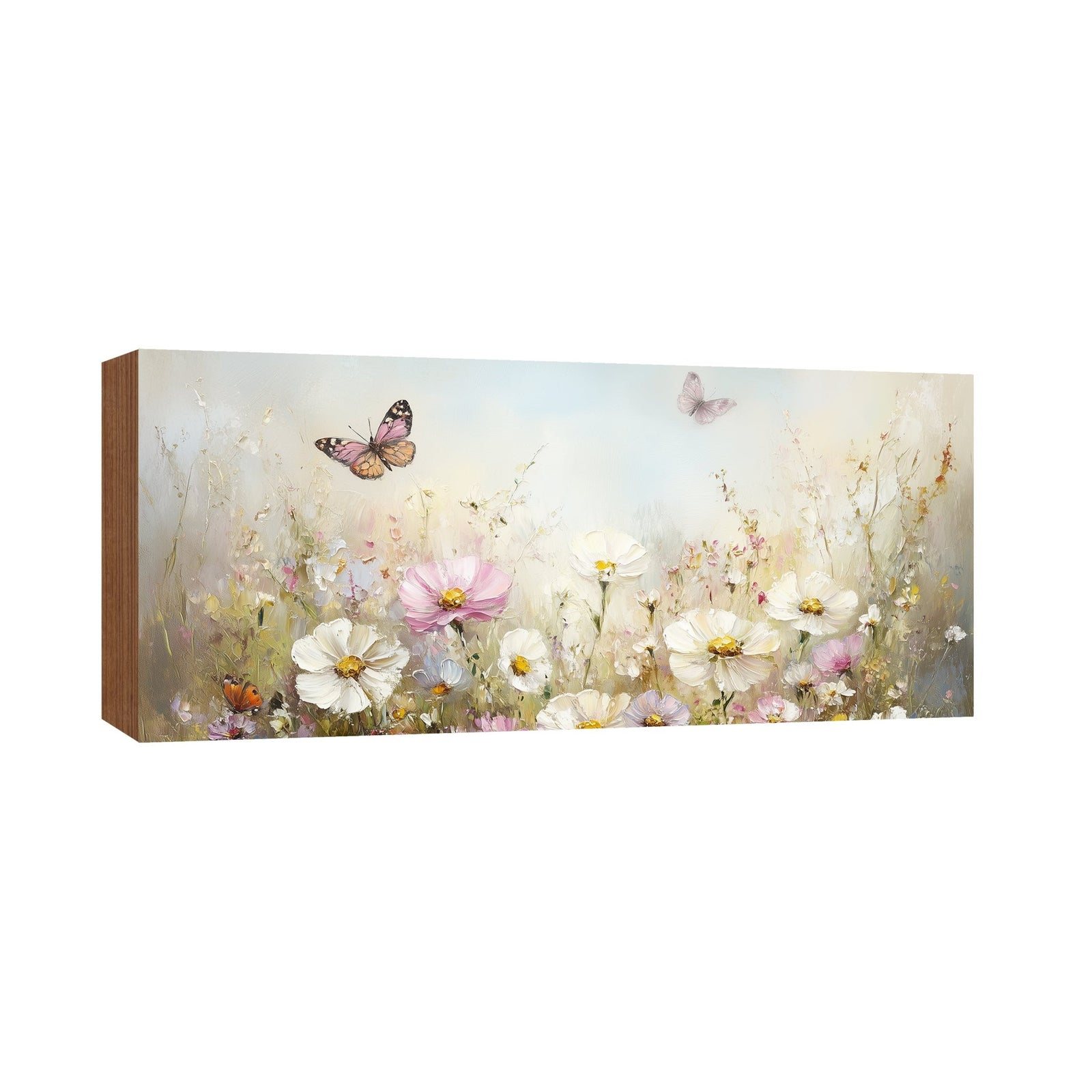 Floral Shelf Sitter — Handcrafted Birch Wood Flowers & Butterfly Décor for Mantel & Shelf | Gift for Her - LifeSong Milestones