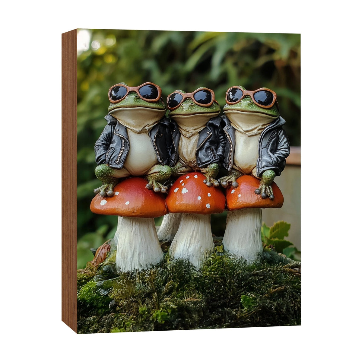Frog Shelf Sitter for Mantel & Shelf — Handcrafted Birch Wood Nature Décor | Frog Lover Gift - LifeSong Milestones