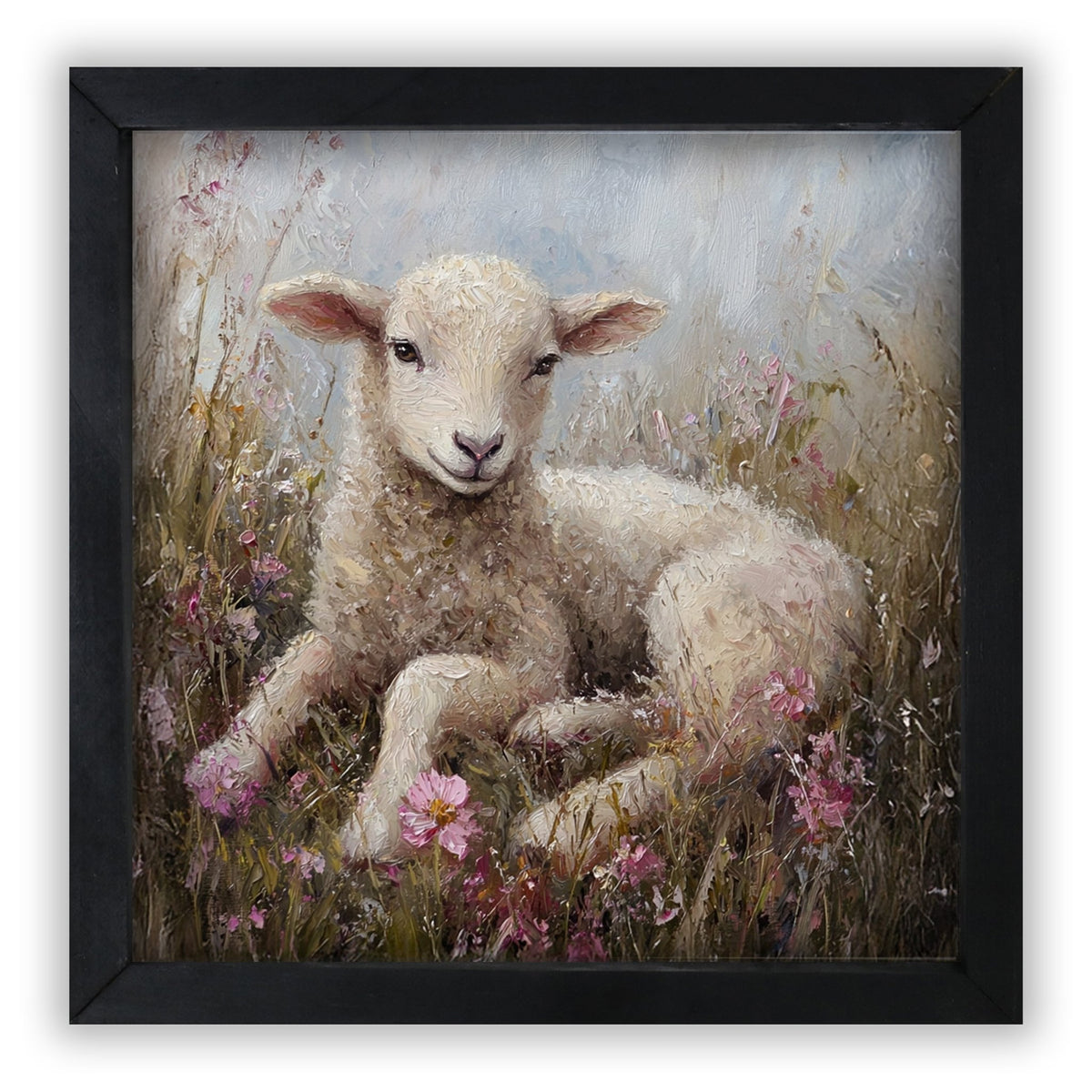 Goat Wall Art for Home — 20x20 Handcrafted Framed Wood Sign | Goat &amp; Lamb Lover Gift - LifeSong Milestones