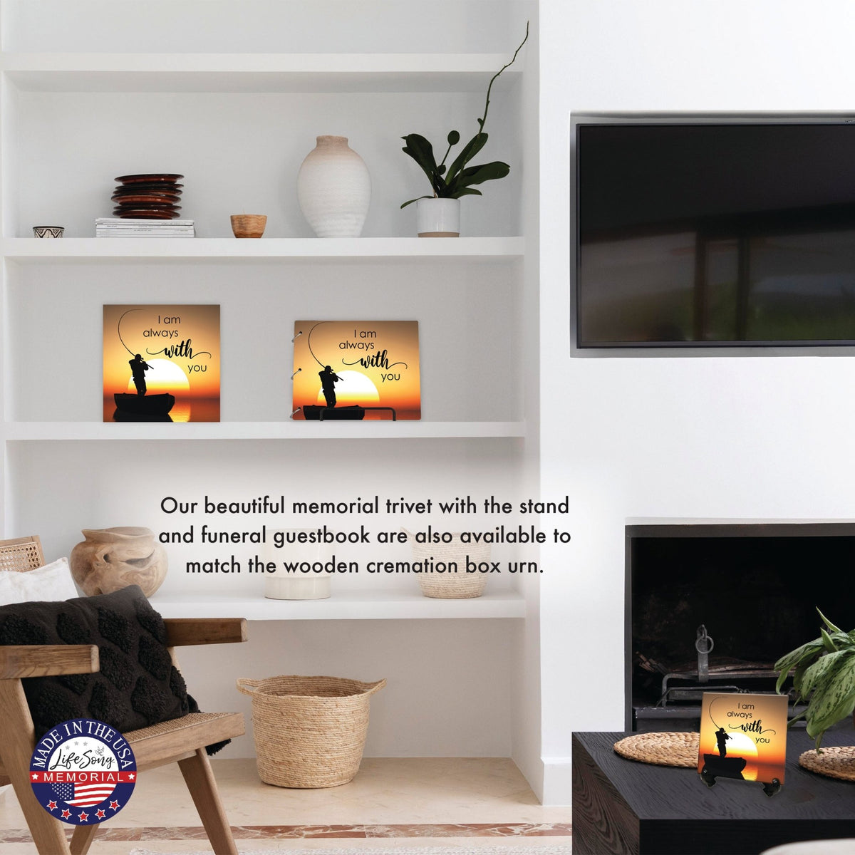 Handcrafted Funeral Urn Box – Wooden Memorial Display Box for Adult Ashes - LifeSong Milestones