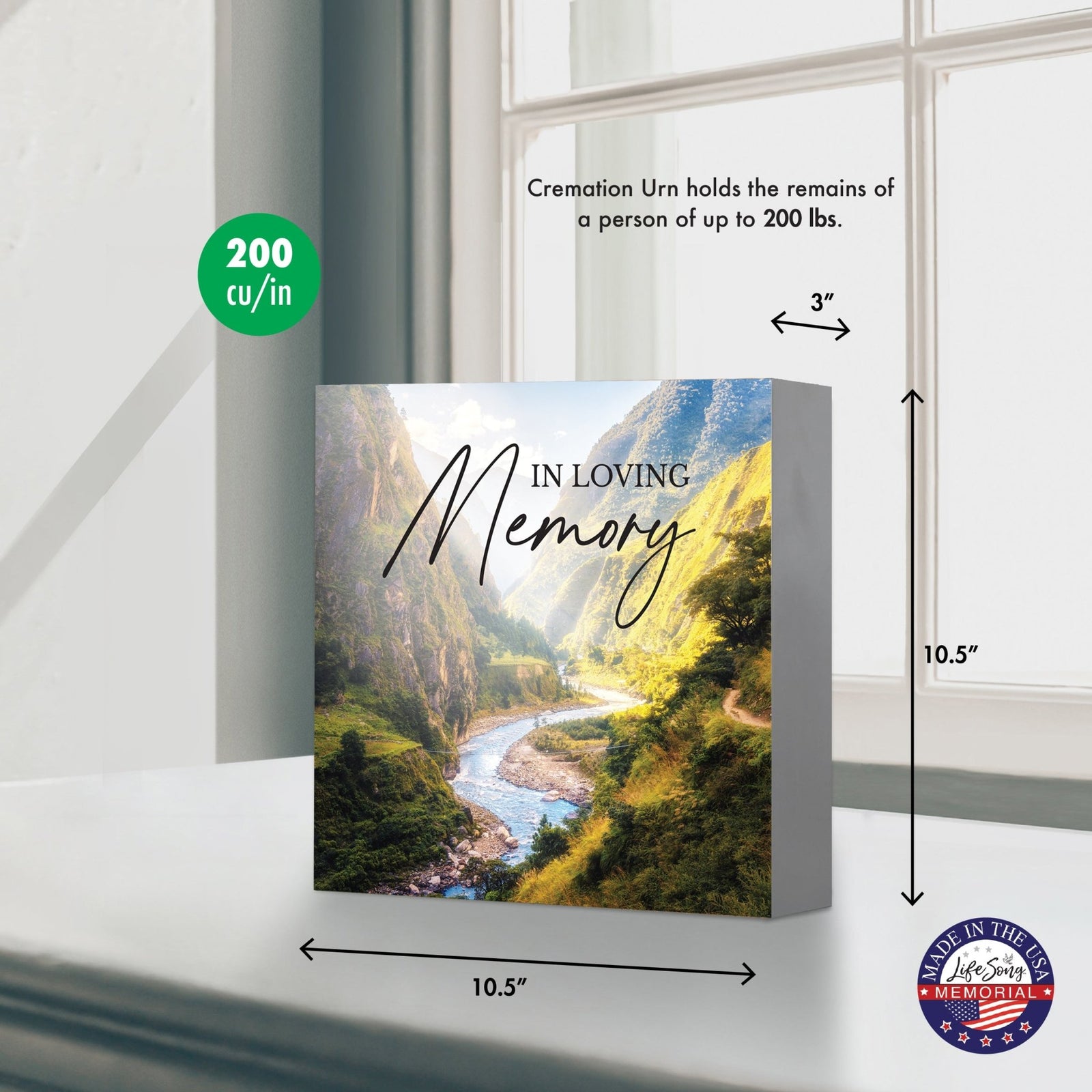 Handcrafted Wood Cremation Urn Box for Human Ashes – Pine Memorial Keepsake with Secure Screw Closure - LifeSong Milestones