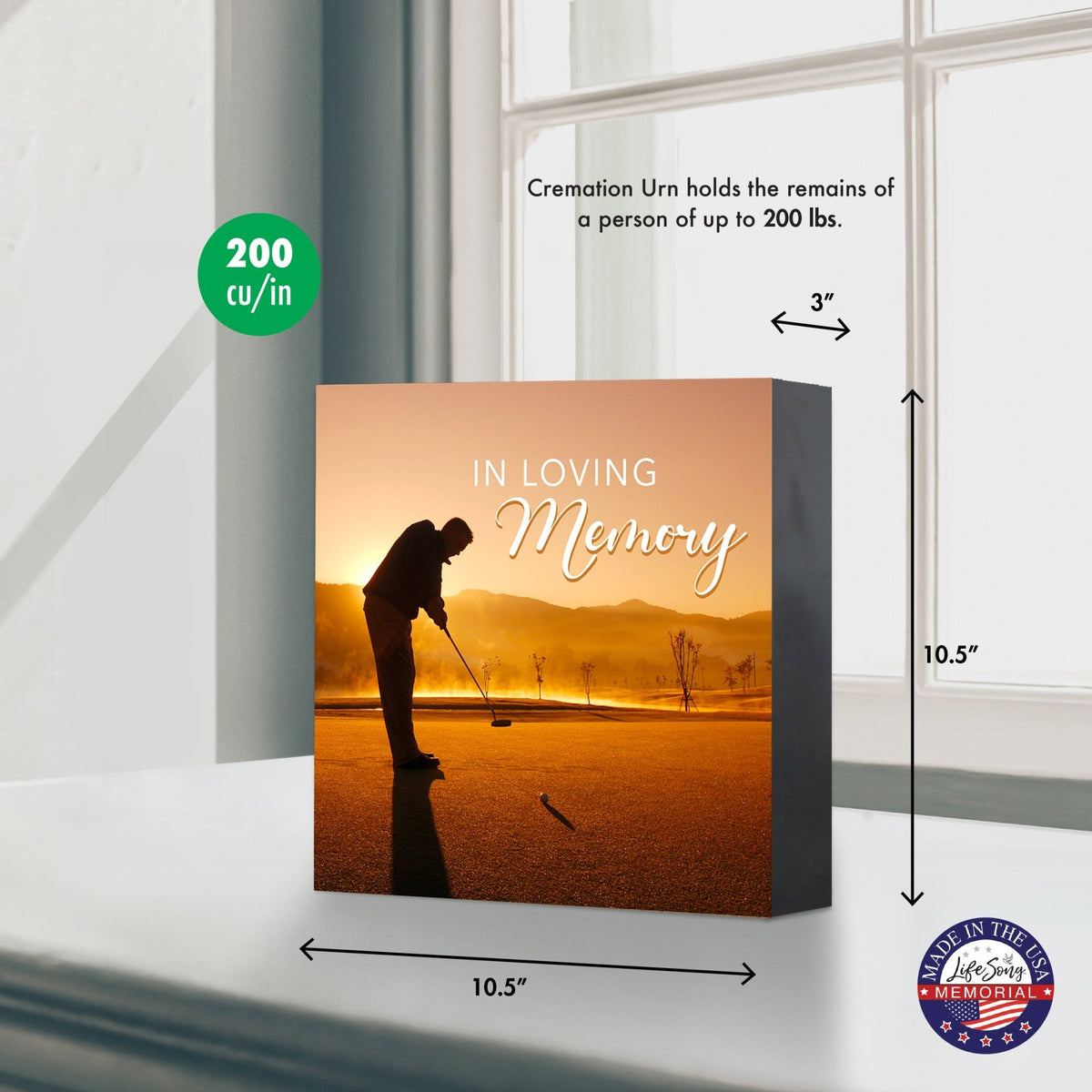 Handcrafted Wooden Cremation Urn Box – Memorial Display for Human Ashes - LifeSong Milestones