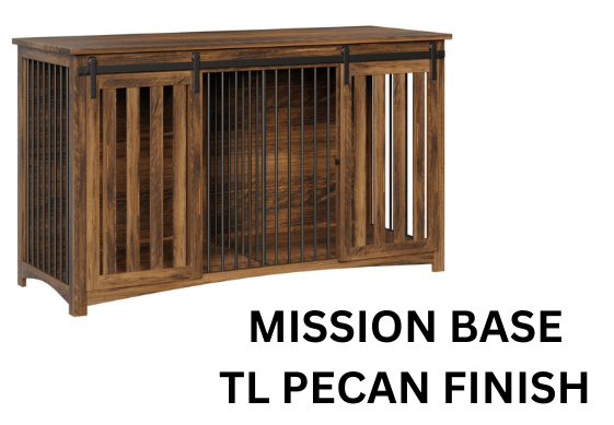 Large Wooden Dog Crate With Divider - Double Kennel With Barn Doors - 43"x74" - LifeSong Milestones