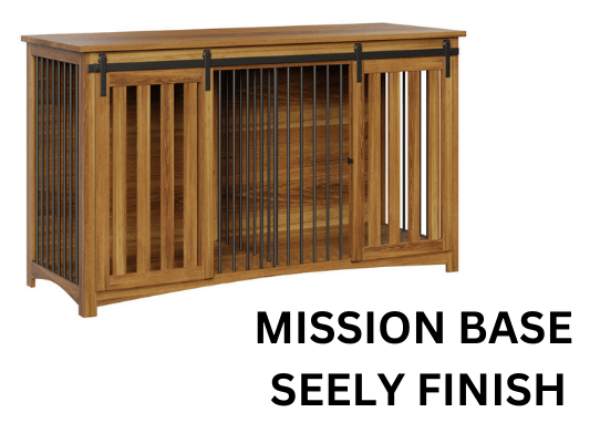 Large Wooden Dog Crate With Divider - Double Kennel With Barn Doors - 43"x74" - LifeSong Milestones