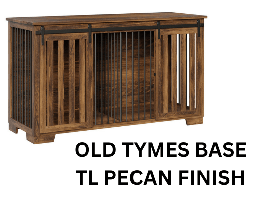 Large Wooden Dog Crate With Divider - Double Kennel With Barn Doors - 43"x74" - LifeSong Milestones