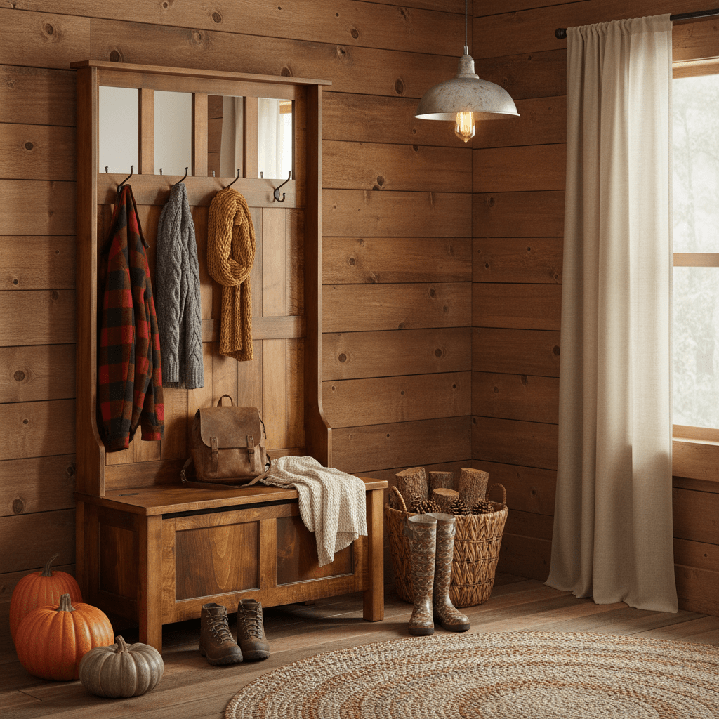 Manchester Wooden Hall Tree Bench - Entryway Organizer with Shoe Storage, Coat Rack & Seating | Handcrafted USA - LifeSong Milestones