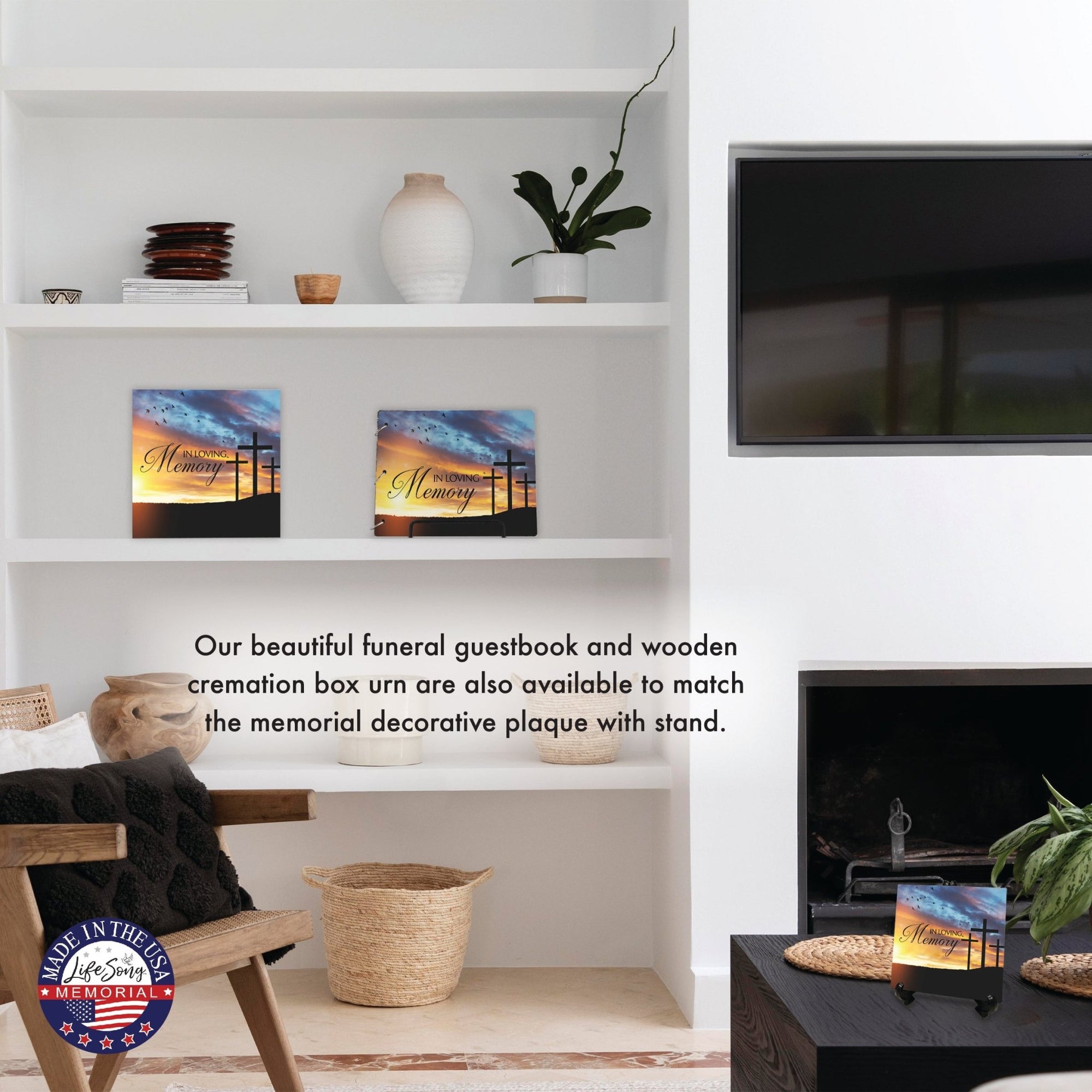 Memorial Shadow Box Urn – Wooden Cremation Urn for Human Ashes - In Loving Memory - LifeSong Milestones