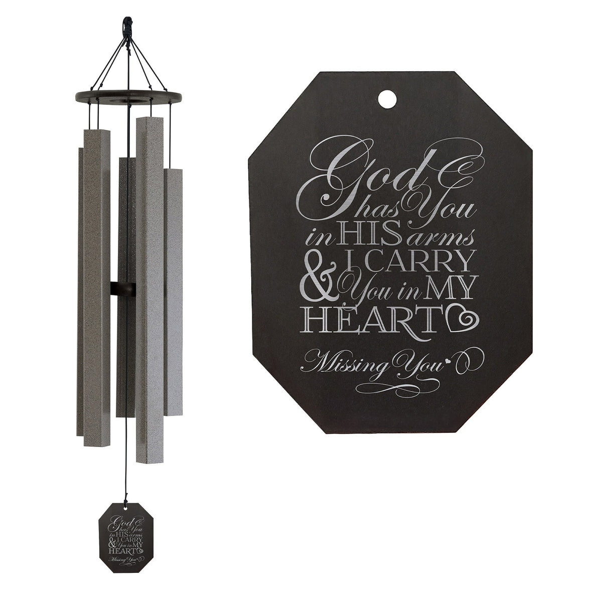Memorial Sympathy Wind Chimes| Alpine Whisper 43"| Family Home Decor - LifeSong Milestones