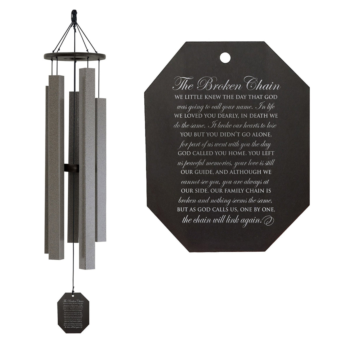 Memorial Sympathy Wind Chimes| Alpine Whisper 43"| Family Home Decor - LifeSong Milestones