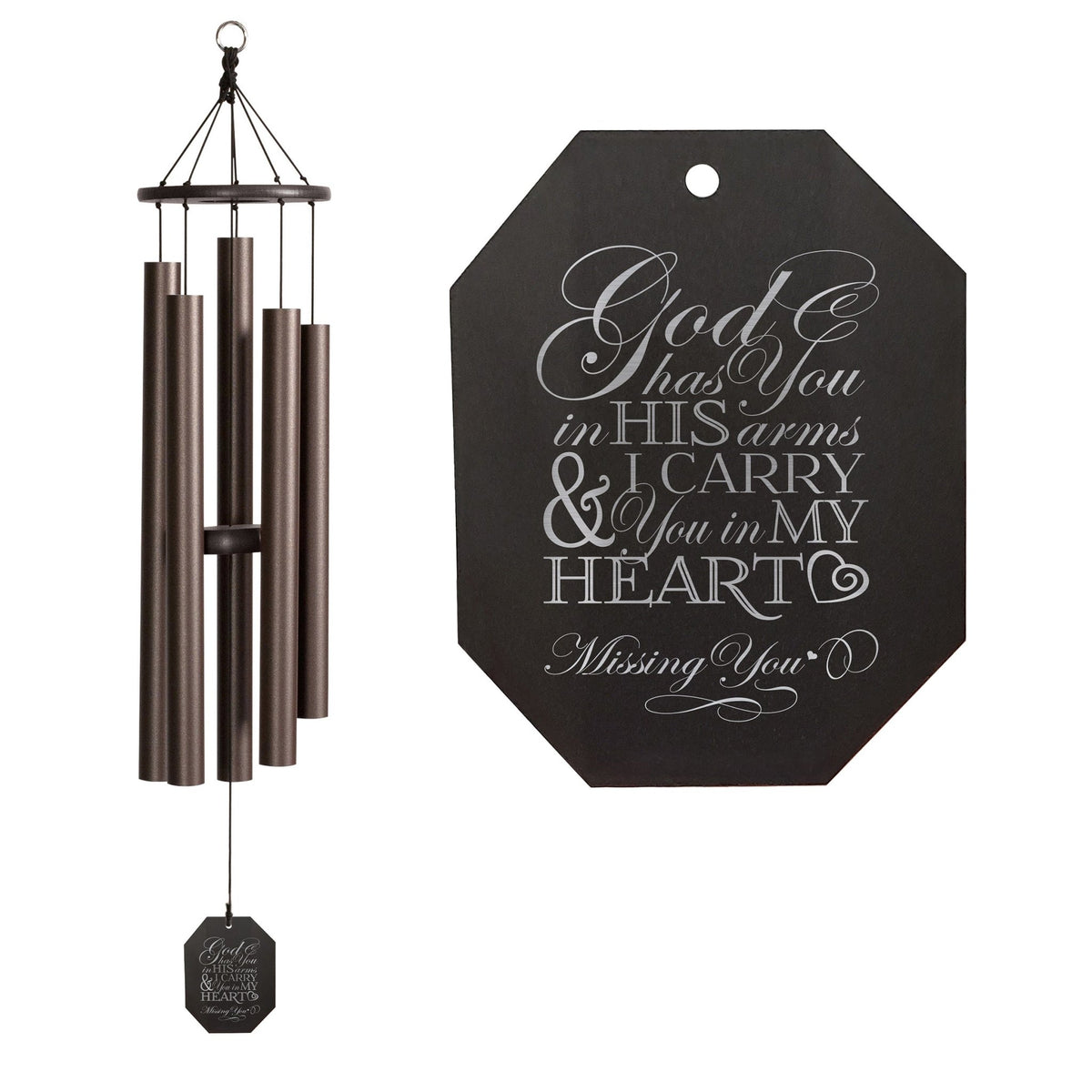 Memorial Sympathy Wind Chimes| Baby Ben 42" | Family Home Decor - LifeSong Milestones