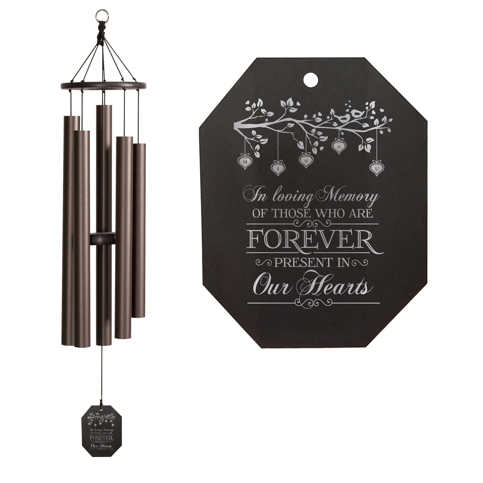 Memorial Sympathy Wind Chimes| Baby Ben 42" | Family Home Decor - LifeSong Milestones