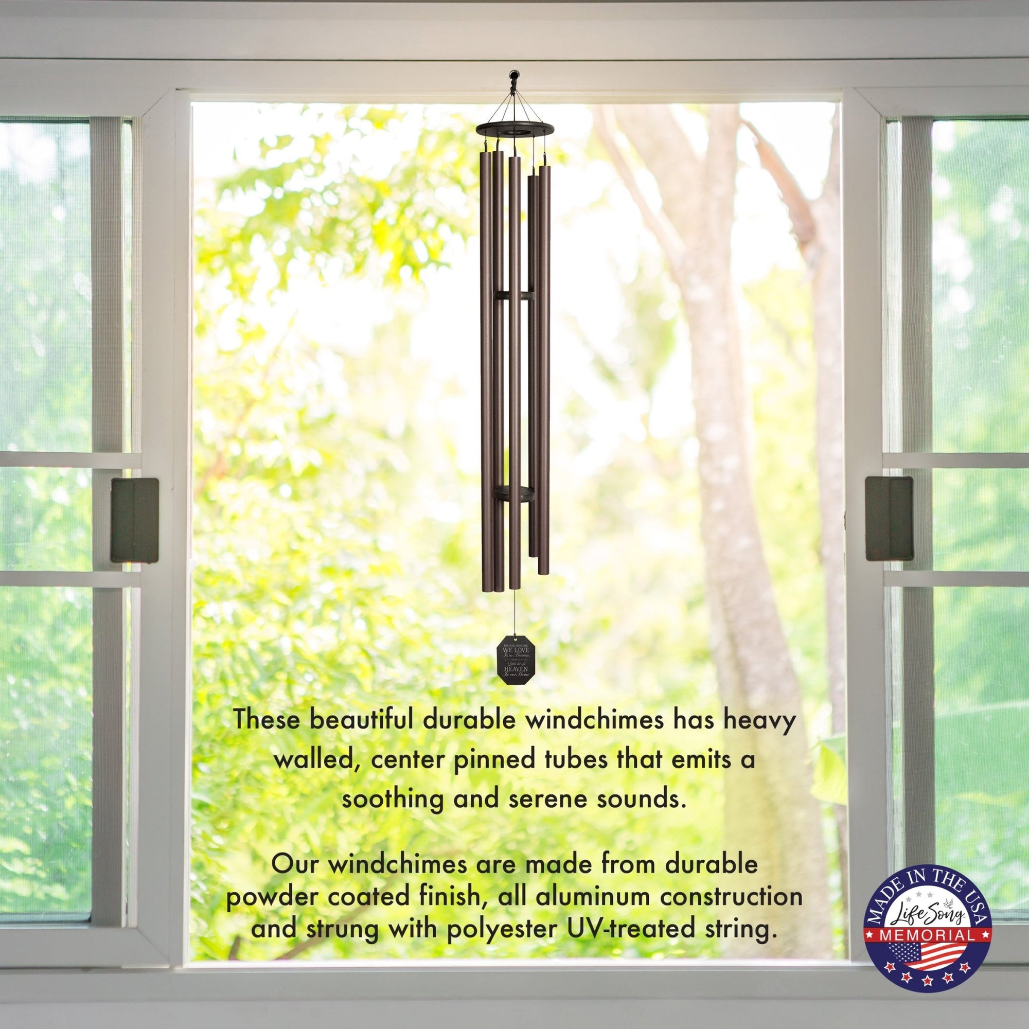 Memorial Sympathy Wind Chimes| Big Ben 82" | Family Home Decor - LifeSong Milestones