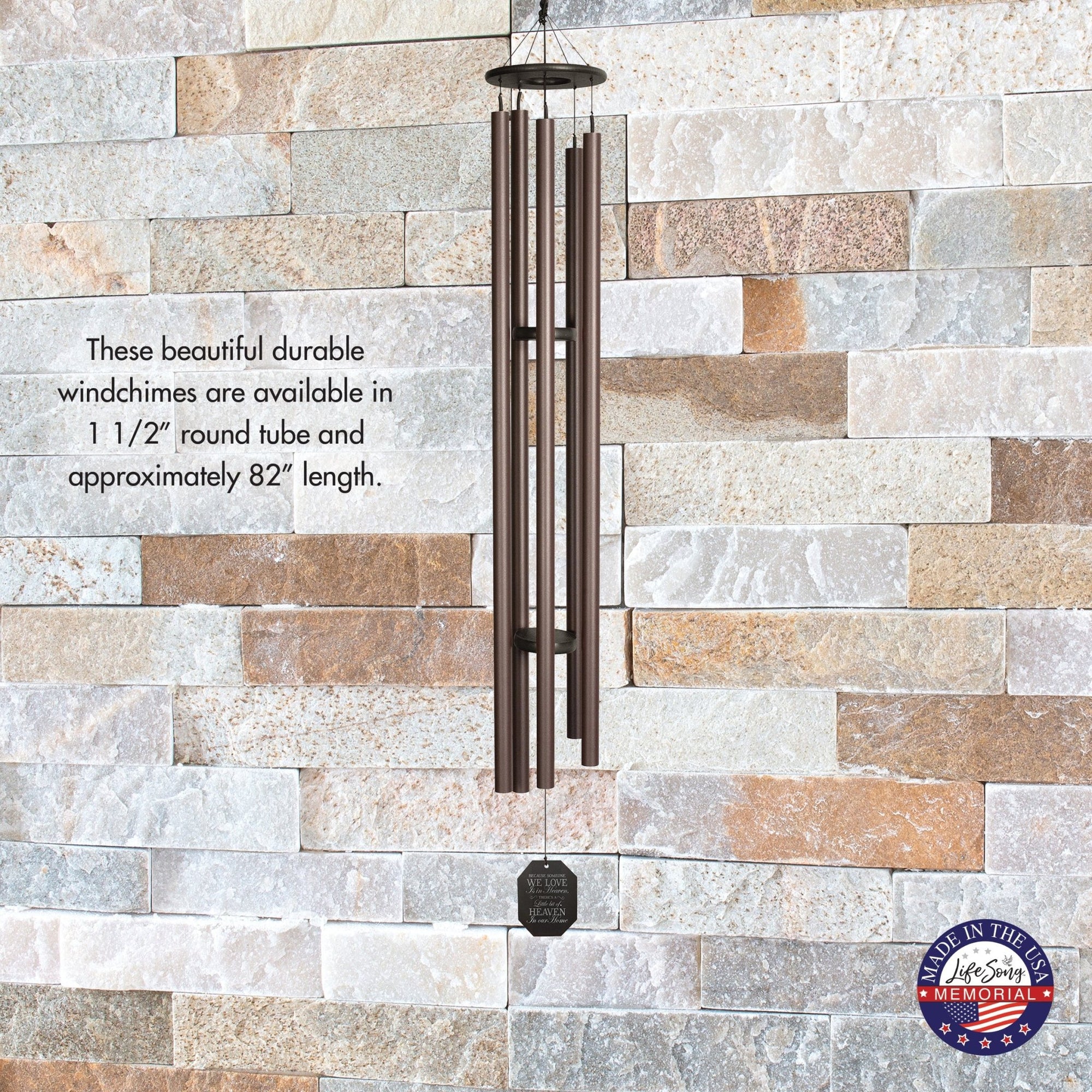 Memorial Sympathy Wind Chimes| Big Ben 82" | Family Home Decor - LifeSong Milestones