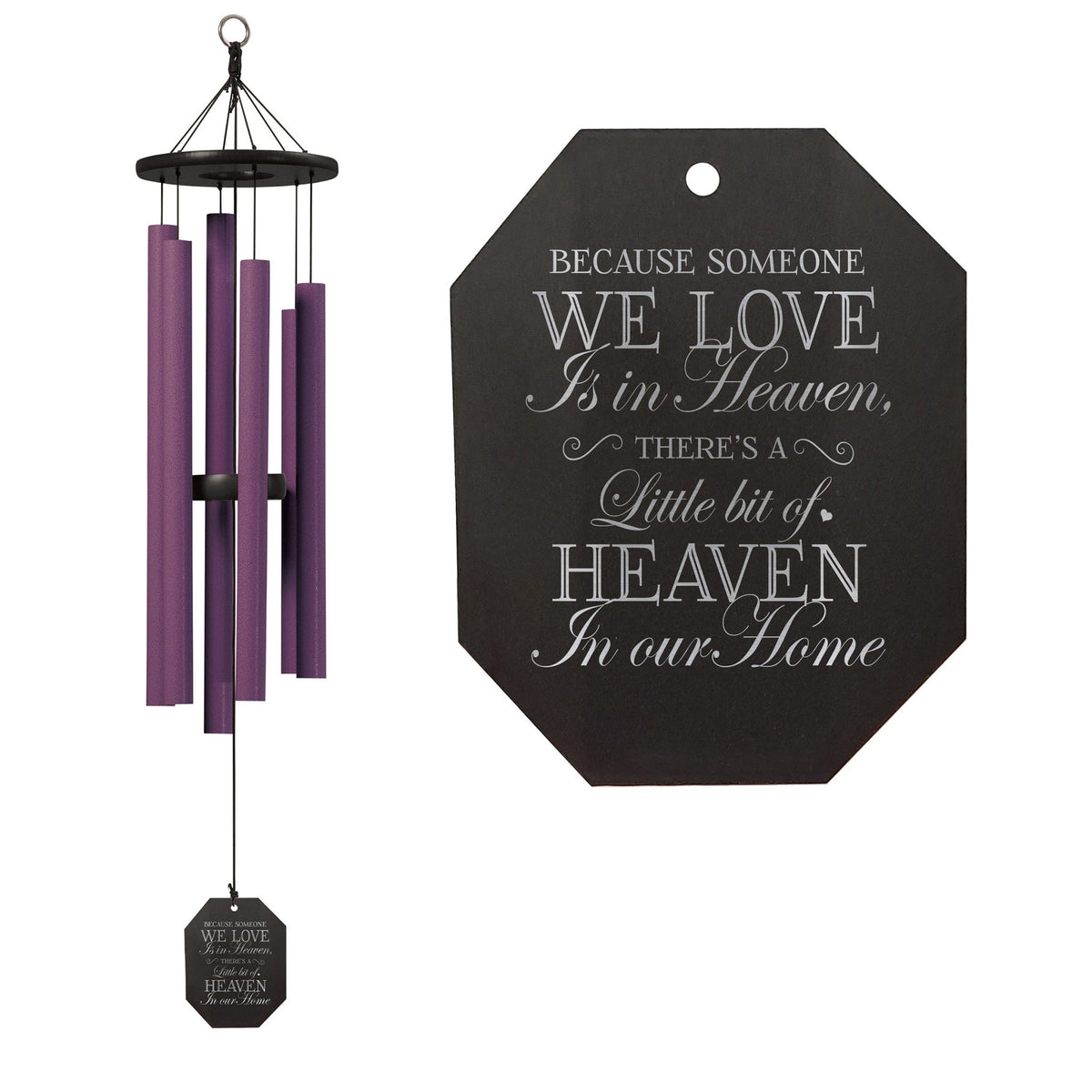 Memorial Sympathy Wind Chimes| Bleeding Heart 41&quot; | Family Home Decor - LifeSong Milestones