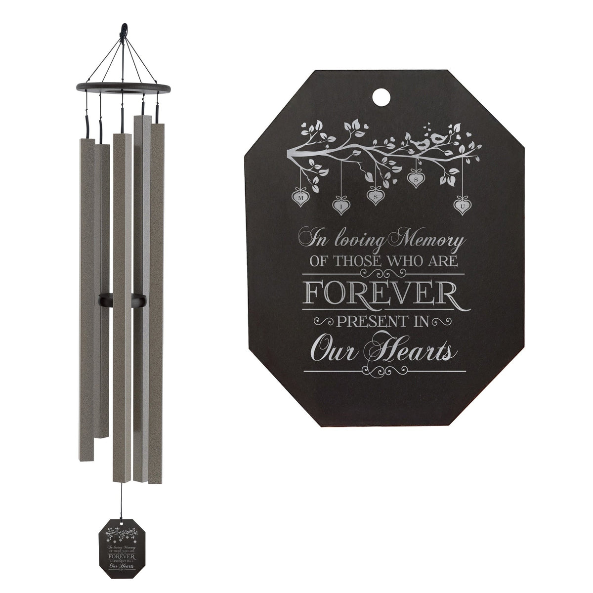 Memorial Sympathy Wind Chimes| Country Music 62" | Family Home Decor - LifeSong Milestones