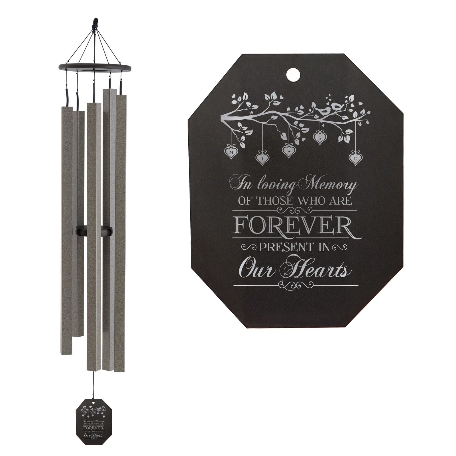 Memorial Sympathy Wind Chimes| Country Music 62" | Family Home Decor - LifeSong Milestones