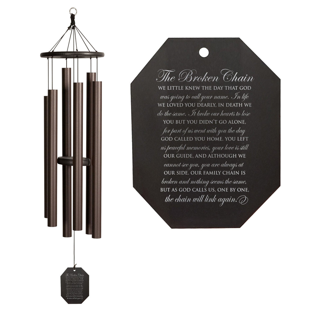 Memorial Sympathy Wind Chimes| Hummer 50" | Family Home Decor - LifeSong Milestones