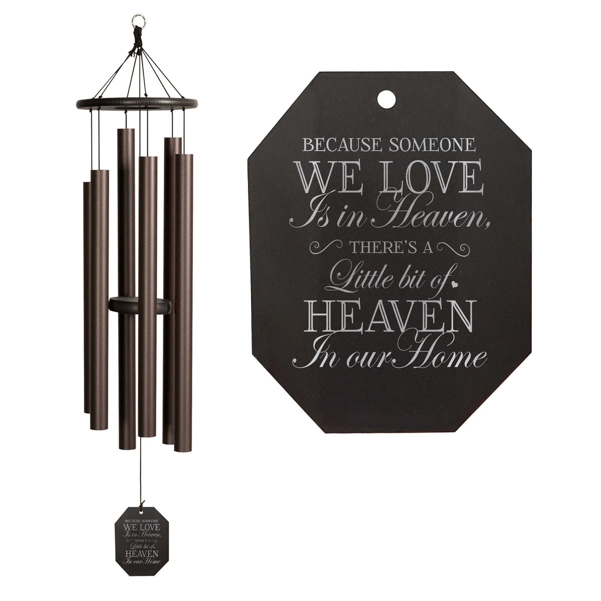 Memorial Sympathy Wind Chimes| Hummer 50&quot; | Family Home Decor - LifeSong Milestones
