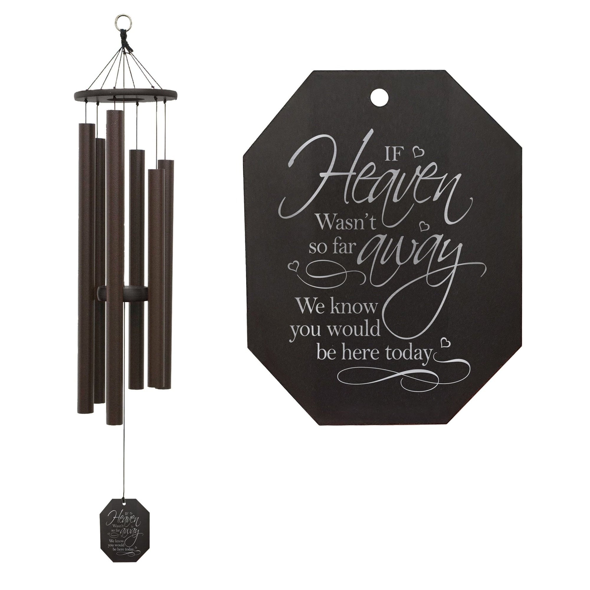 Memorial Sympathy Wind Chimes| King Davids Harp 41" | Family Home Decor - LifeSong Milestones