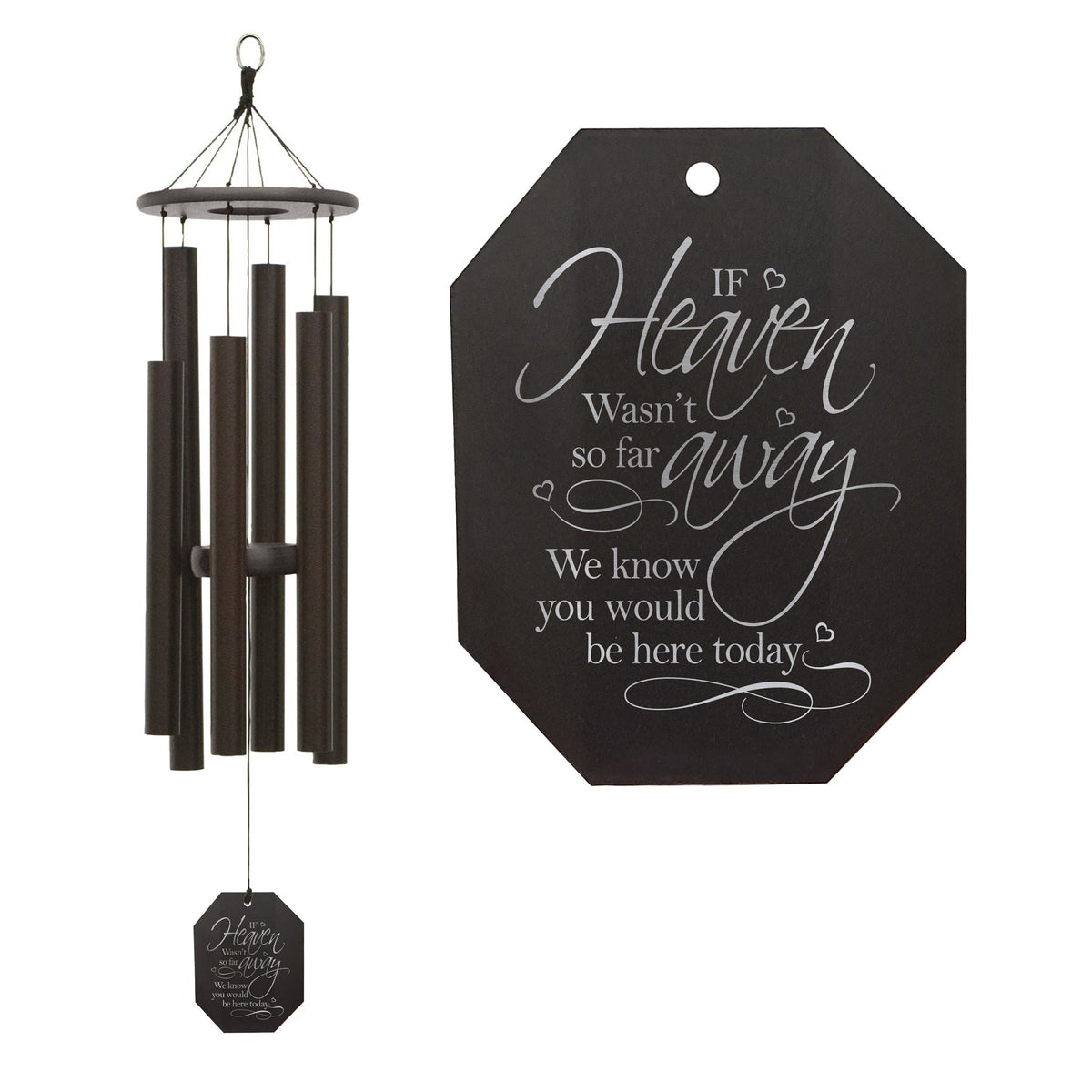 Memorial Sympathy Wind Chimes| Melody Of The Heart 37" | Family Home Decor - LifeSong Milestones