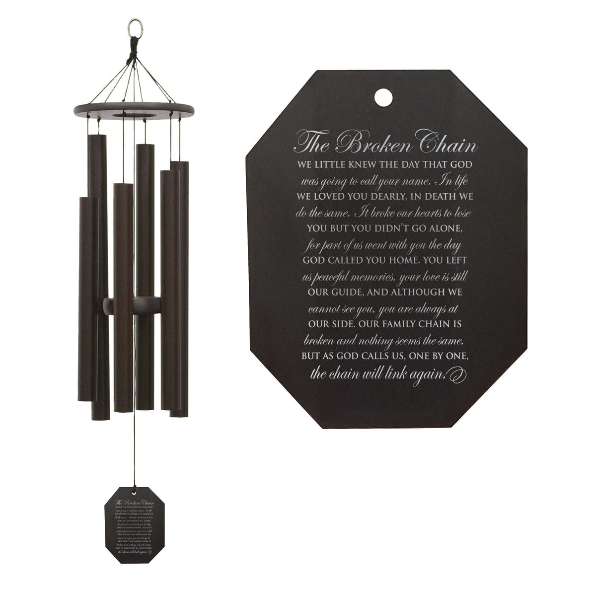 Memorial Sympathy Wind Chimes| Melody Of The Heart 37" | Family Home Decor - LifeSong Milestones