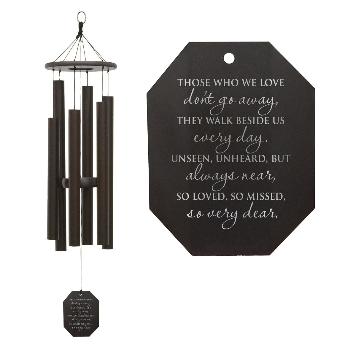 Memorial Sympathy Wind Chimes| Melody Of The Heart 37" | Family Home Decor - LifeSong Milestones