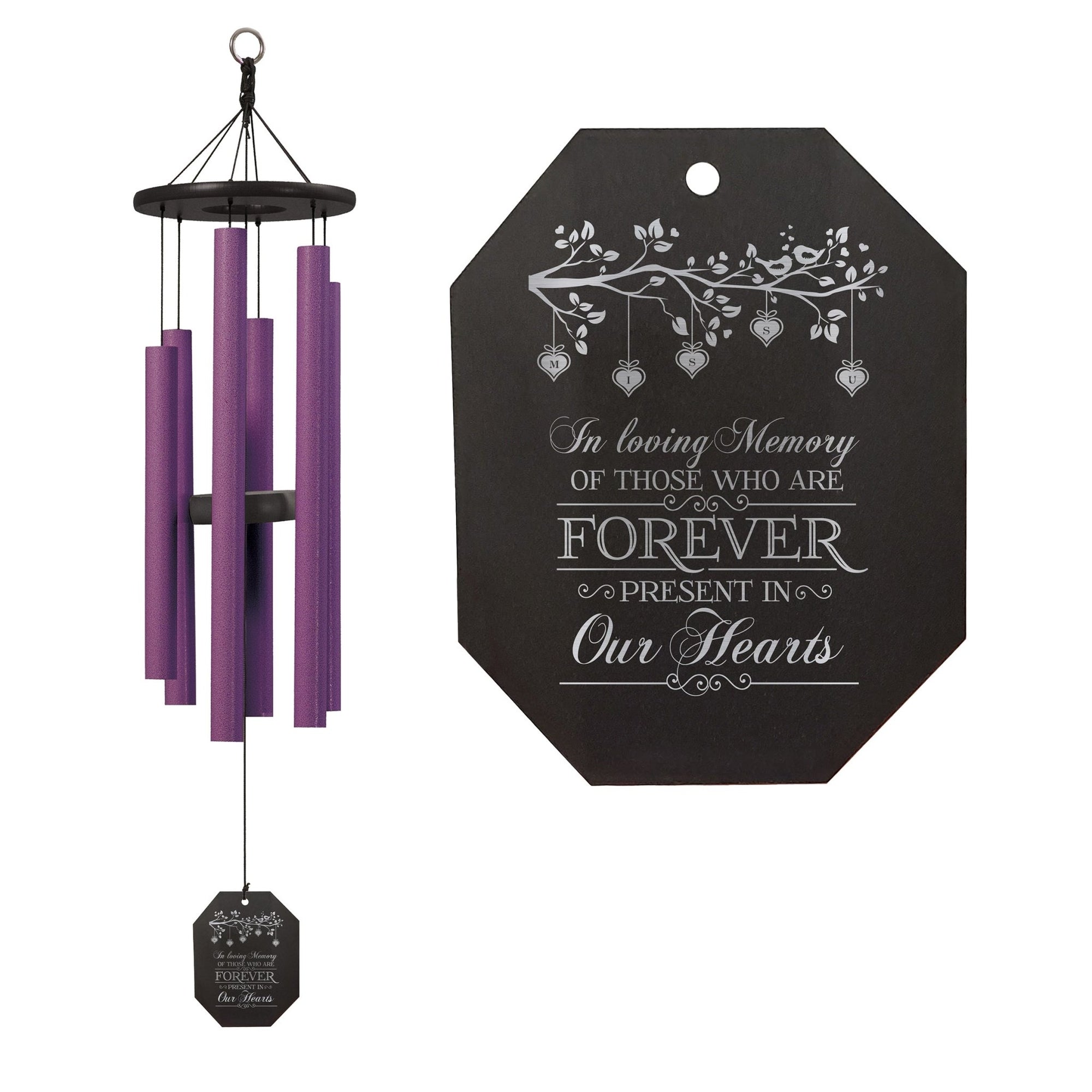Memorial Sympathy Wind Chimes| Morning Glory 36" | Family Home Decor - LifeSong Milestones