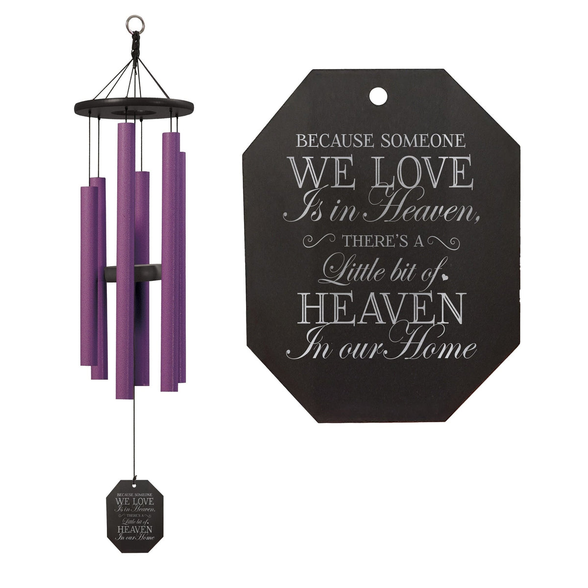 Memorial Sympathy Wind Chimes| Morning Glory 36&quot; | Family Home Decor - LifeSong Milestones