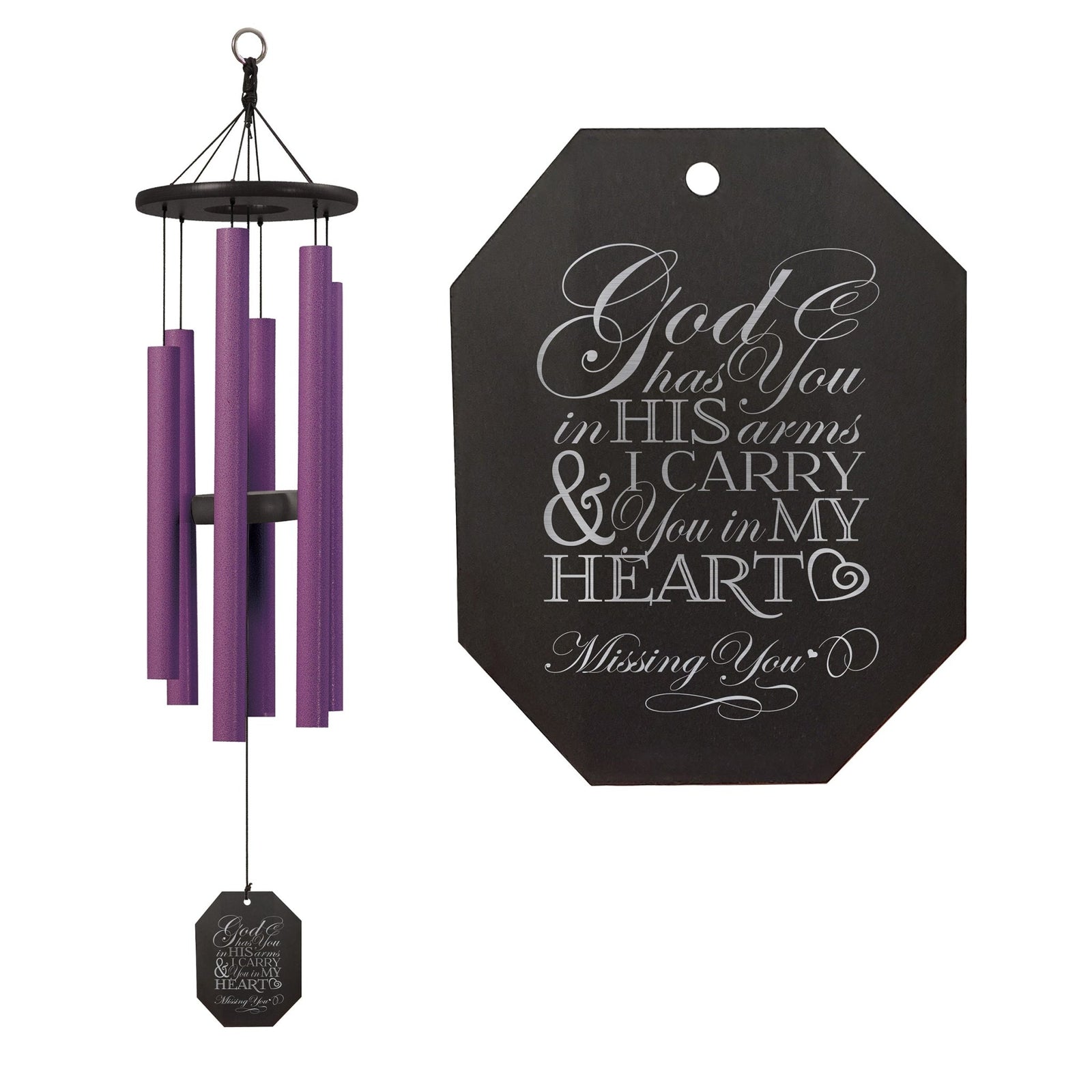 Memorial Sympathy Wind Chimes| Morning Glory 36" | Family Home Decor - LifeSong Milestones