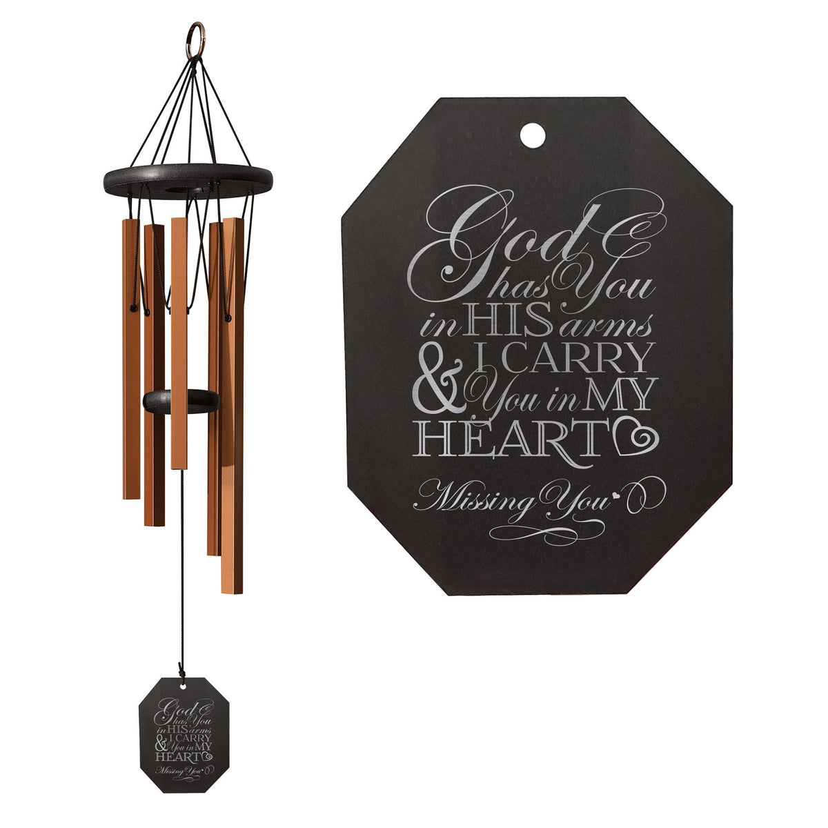 Memorial Sympathy Wind Chimes| Morning Song 25" | Family Home Decor - LifeSong Milestones