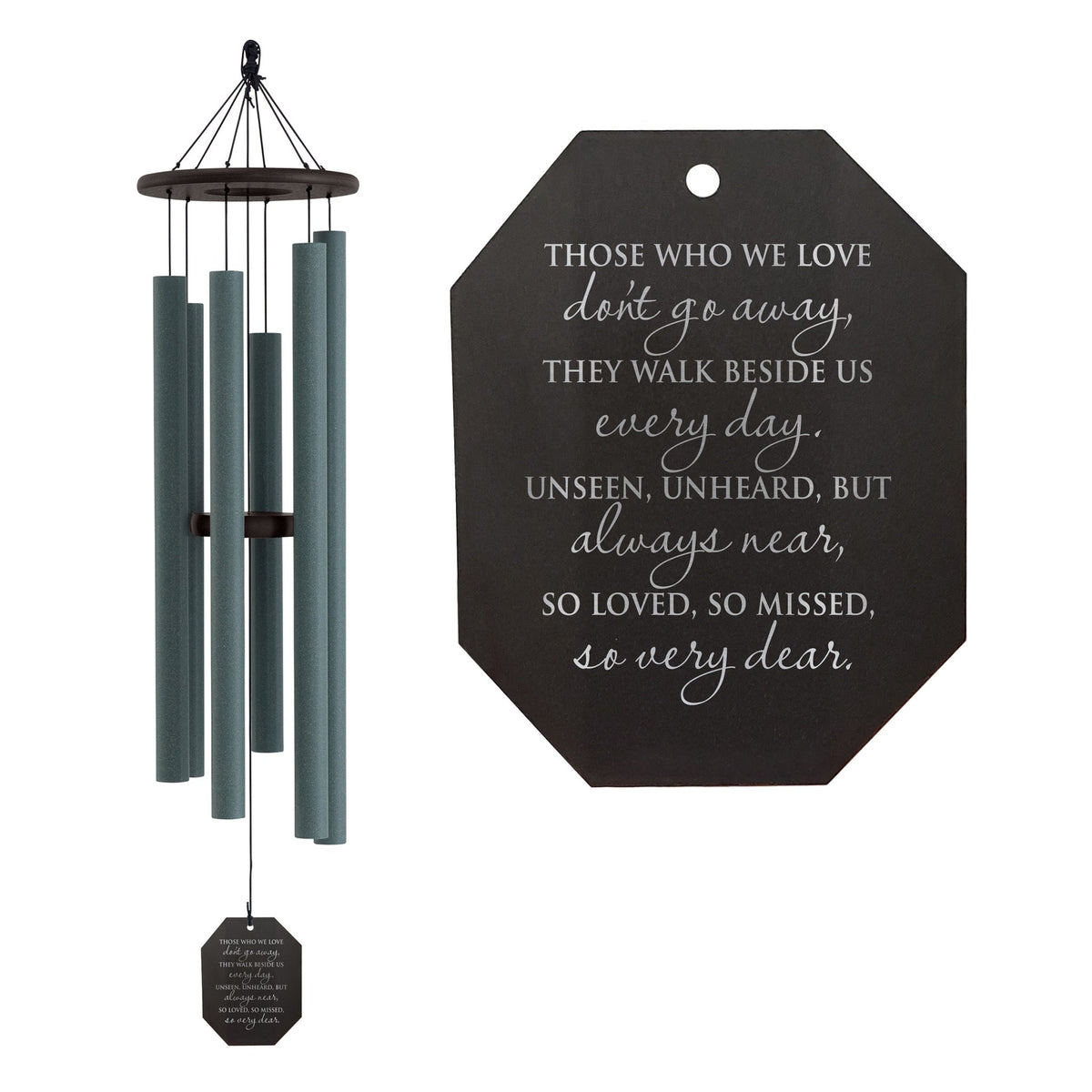 Memorial Sympathy Wind Chimes| Serenity 48" | Family Home Decor - LifeSong Milestones