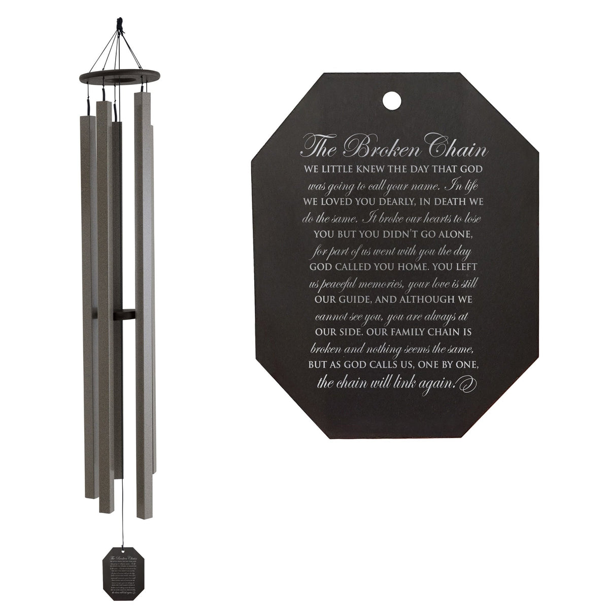 Memorial Sympathy Wind Chimes| Sunsetter 73" | Family Home Decor - LifeSong Milestones