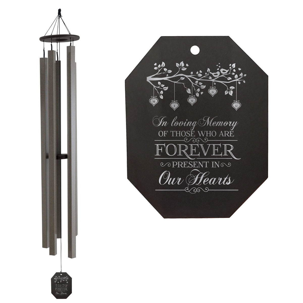 Memorial Sympathy Wind Chimes| Sunsetter 73" | Family Home Decor - LifeSong Milestones