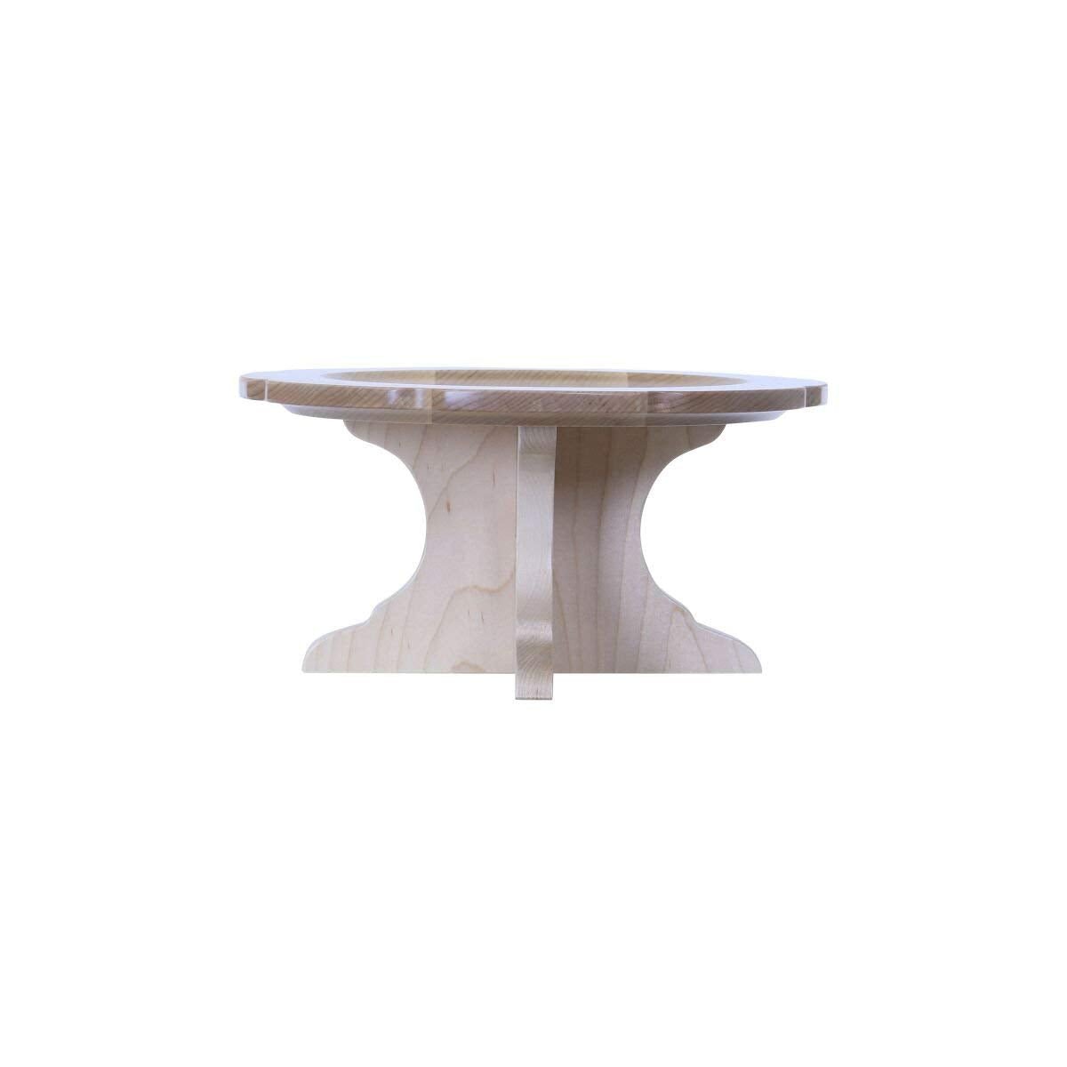 Personalized 10th Anniversary Maple Cake Stands - LifeSong Milestones