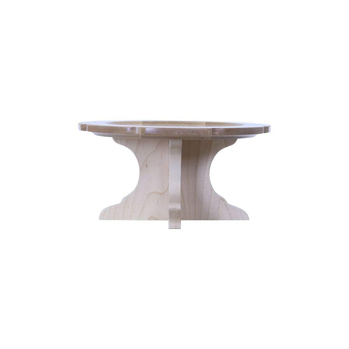 Personalized 15th Anniversary Maple Cake Stands - LifeSong Milestones