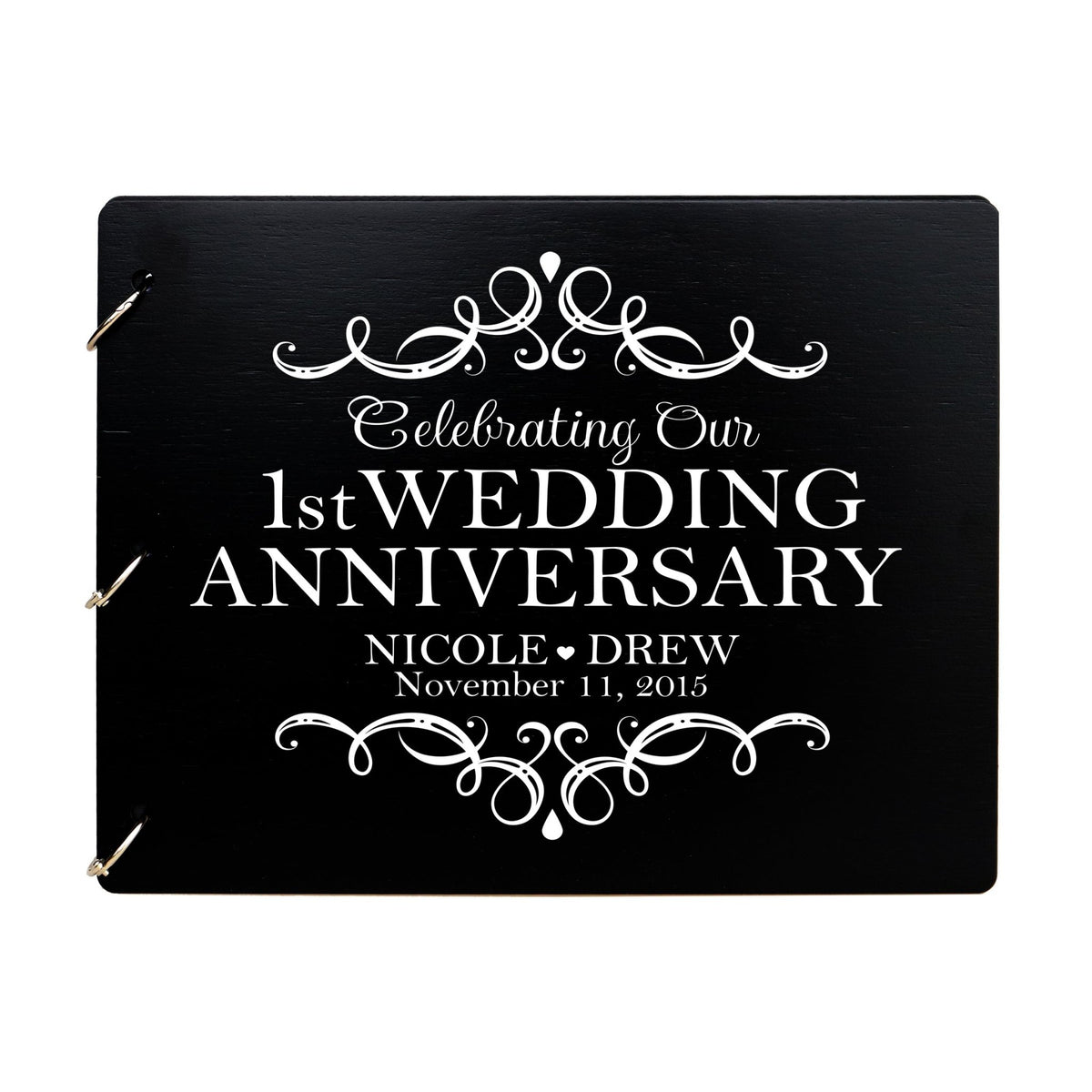 Personalized 1st Wedding Anniversary Guestbook - LifeSong Milestones