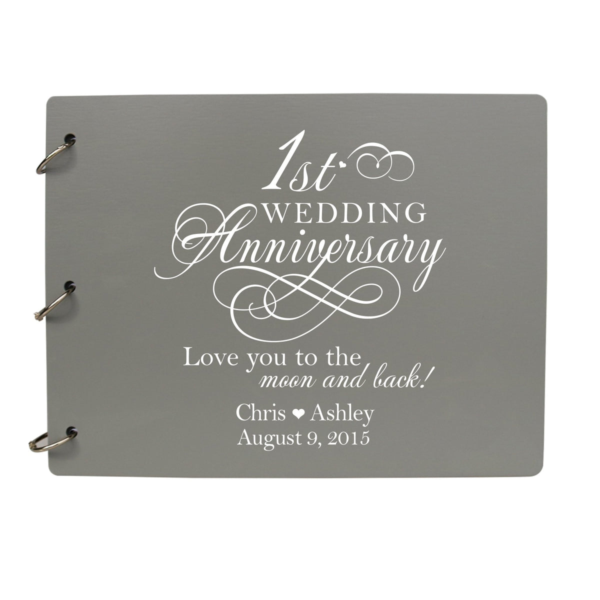 Personalized 1st Wedding Anniversary Guestbook - LifeSong Milestones