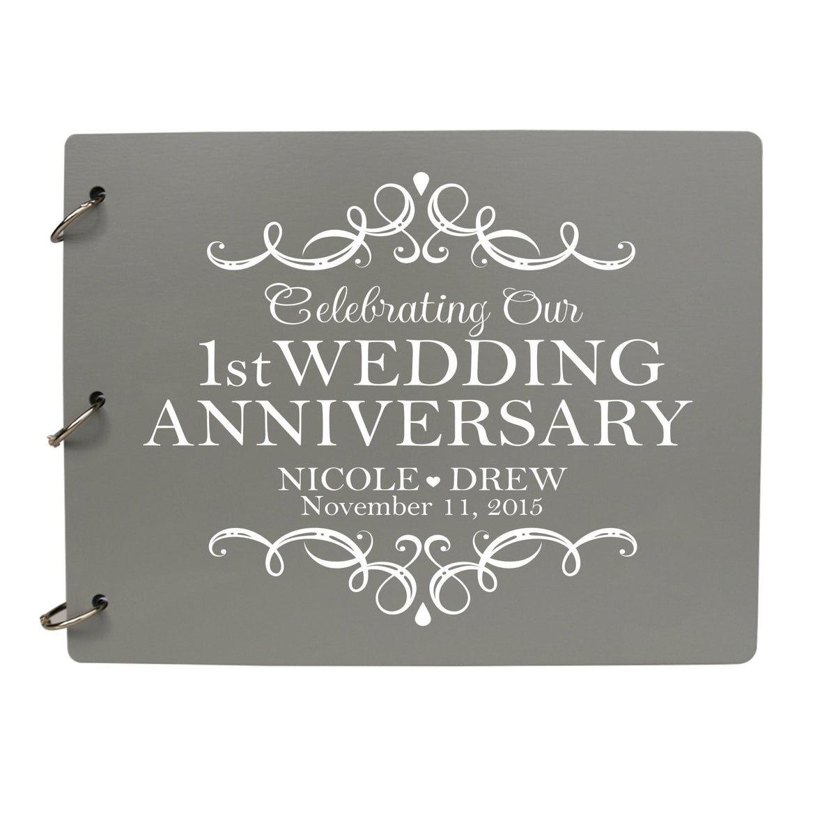 Personalized 1st Wedding Anniversary Guestbook - LifeSong Milestones