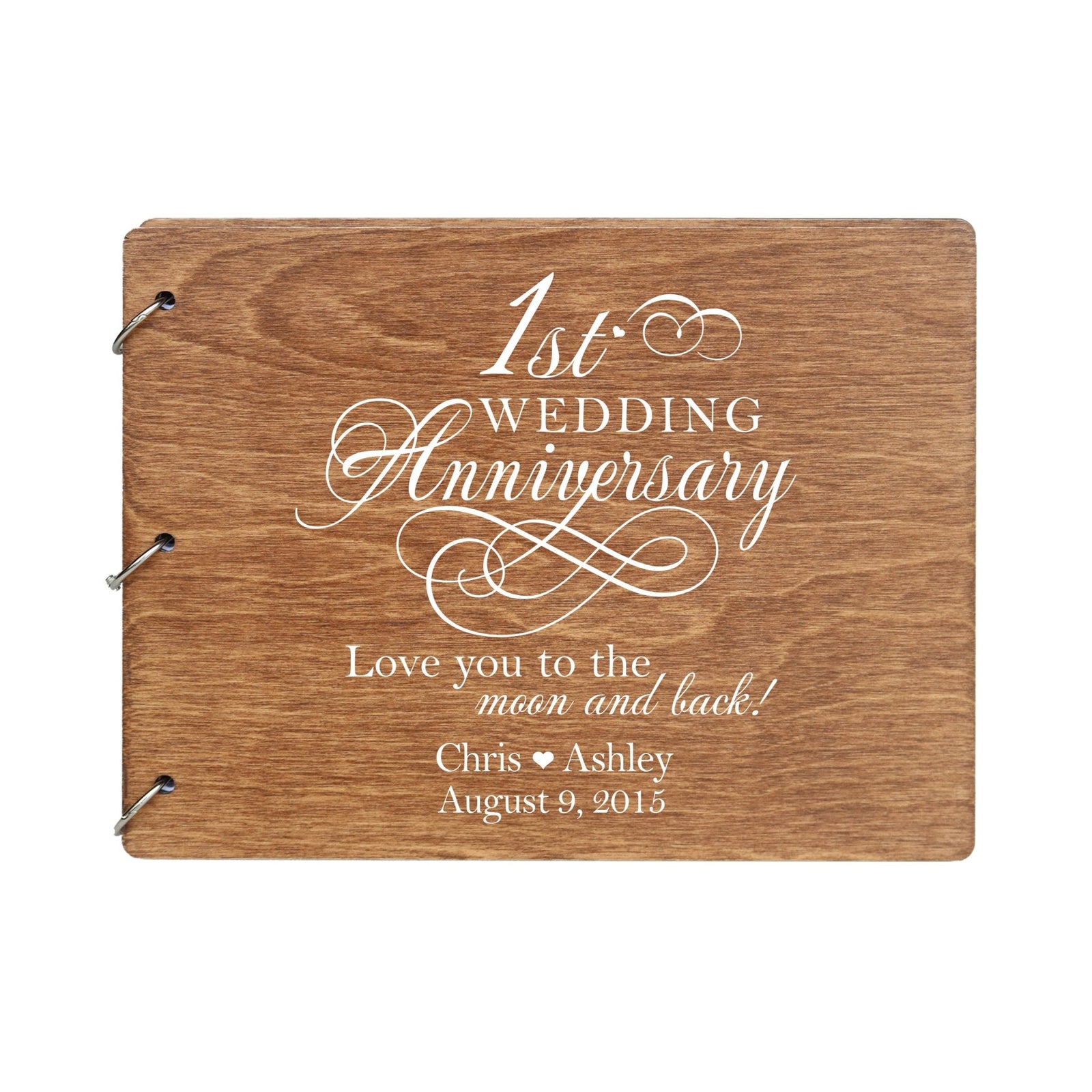 Personalized 1st Wedding Anniversary Guestbook - LifeSong Milestones