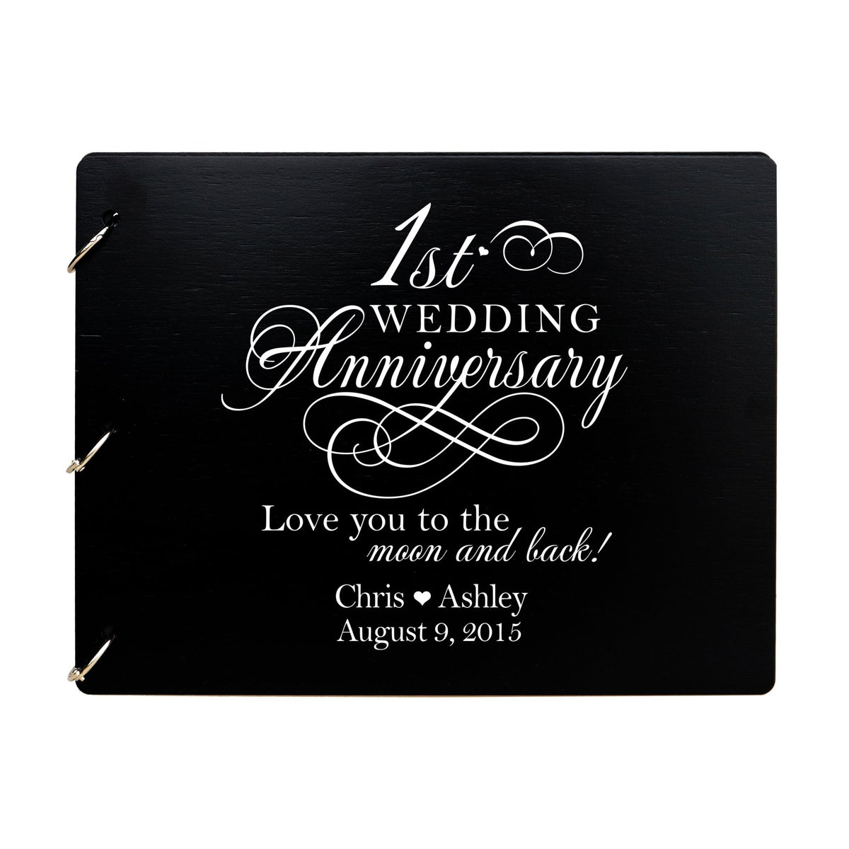 Personalized 1st Wedding Anniversary Guestbook - LifeSong Milestones