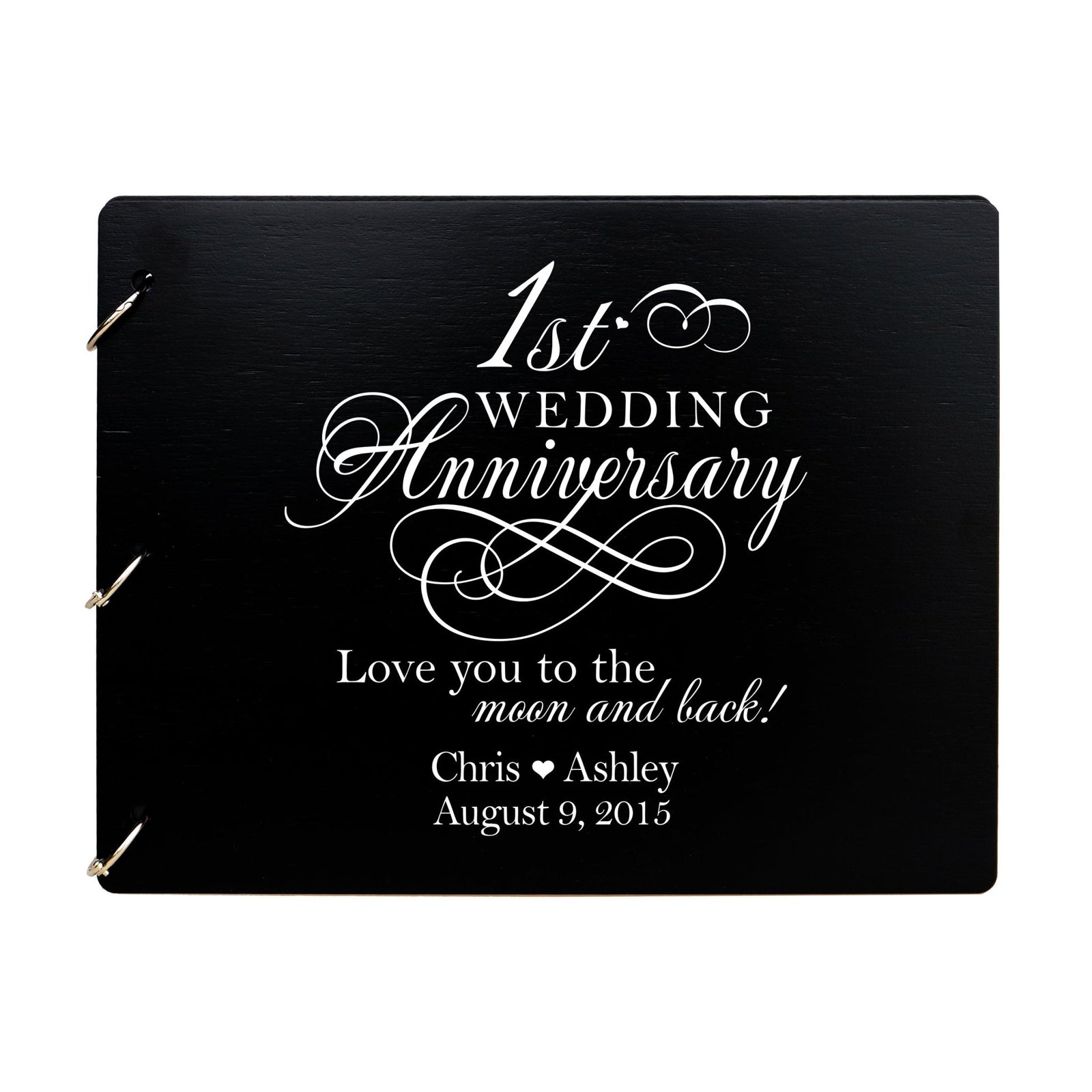 Personalized 1st Wedding Anniversary Guestbook - LifeSong Milestones