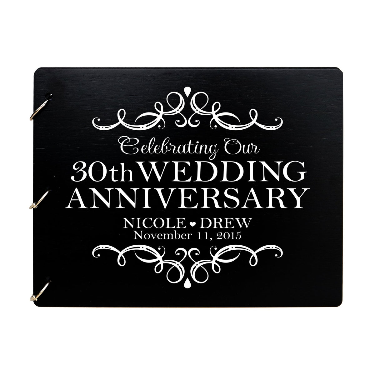 Personalized 30th Wedding Anniversary Guestbook - LifeSong Milestones