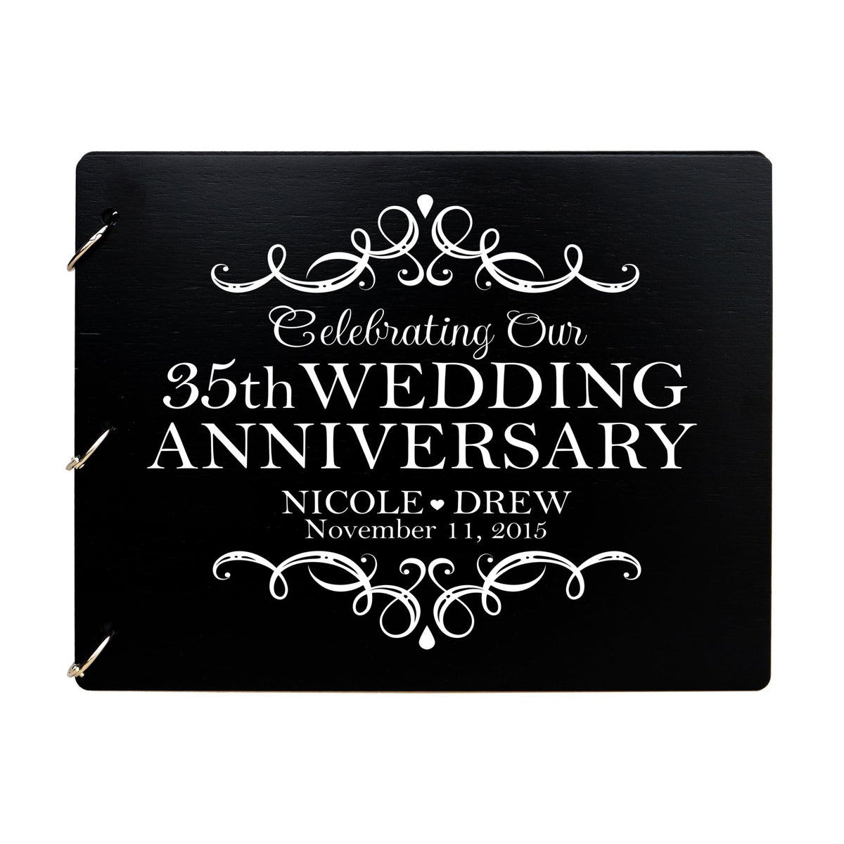 Personalized 35th Wedding Anniversary Guestbook - LifeSong Milestones