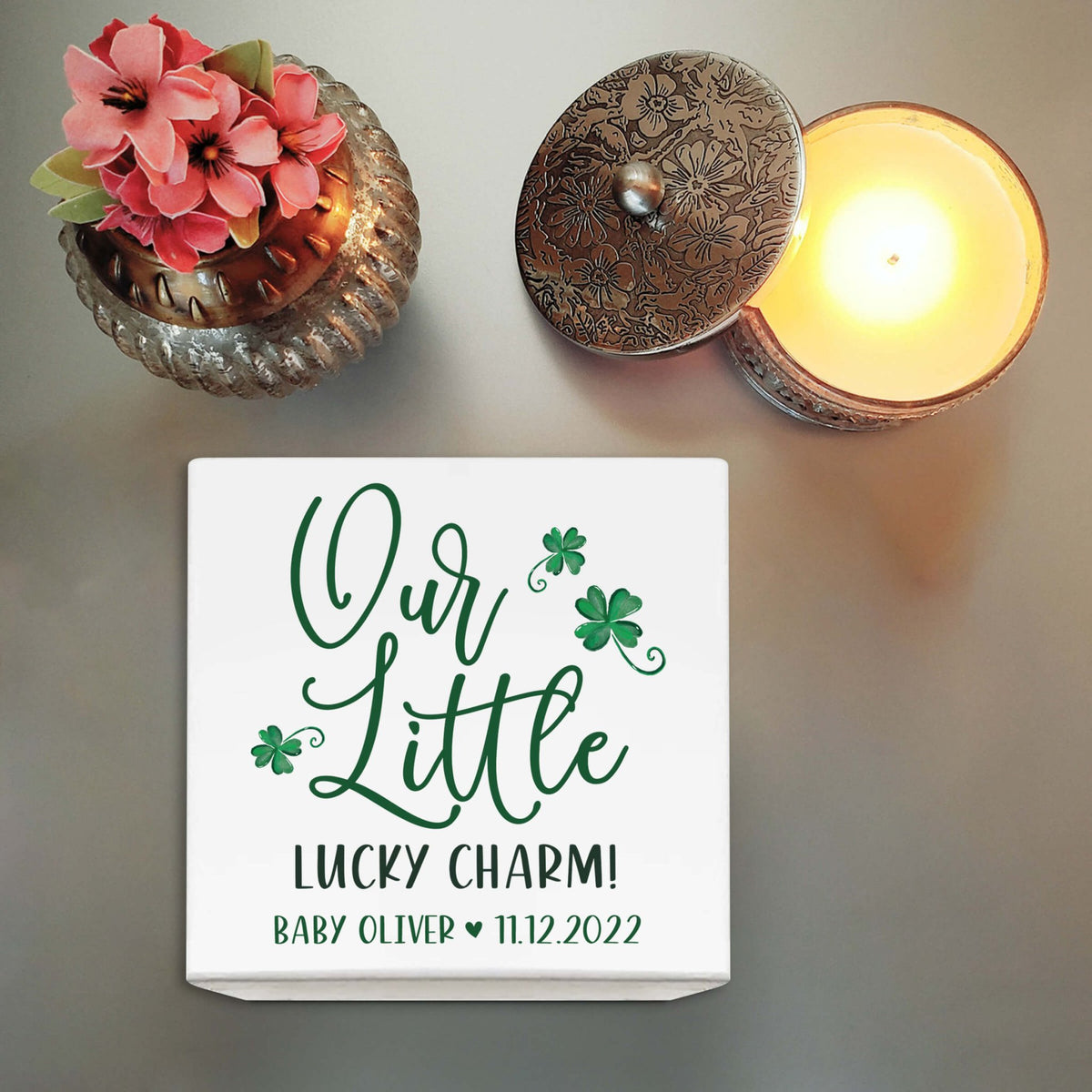 Personalized Baptism Keepsake Box for Newborn Baby Boy - LifeSong Milestones