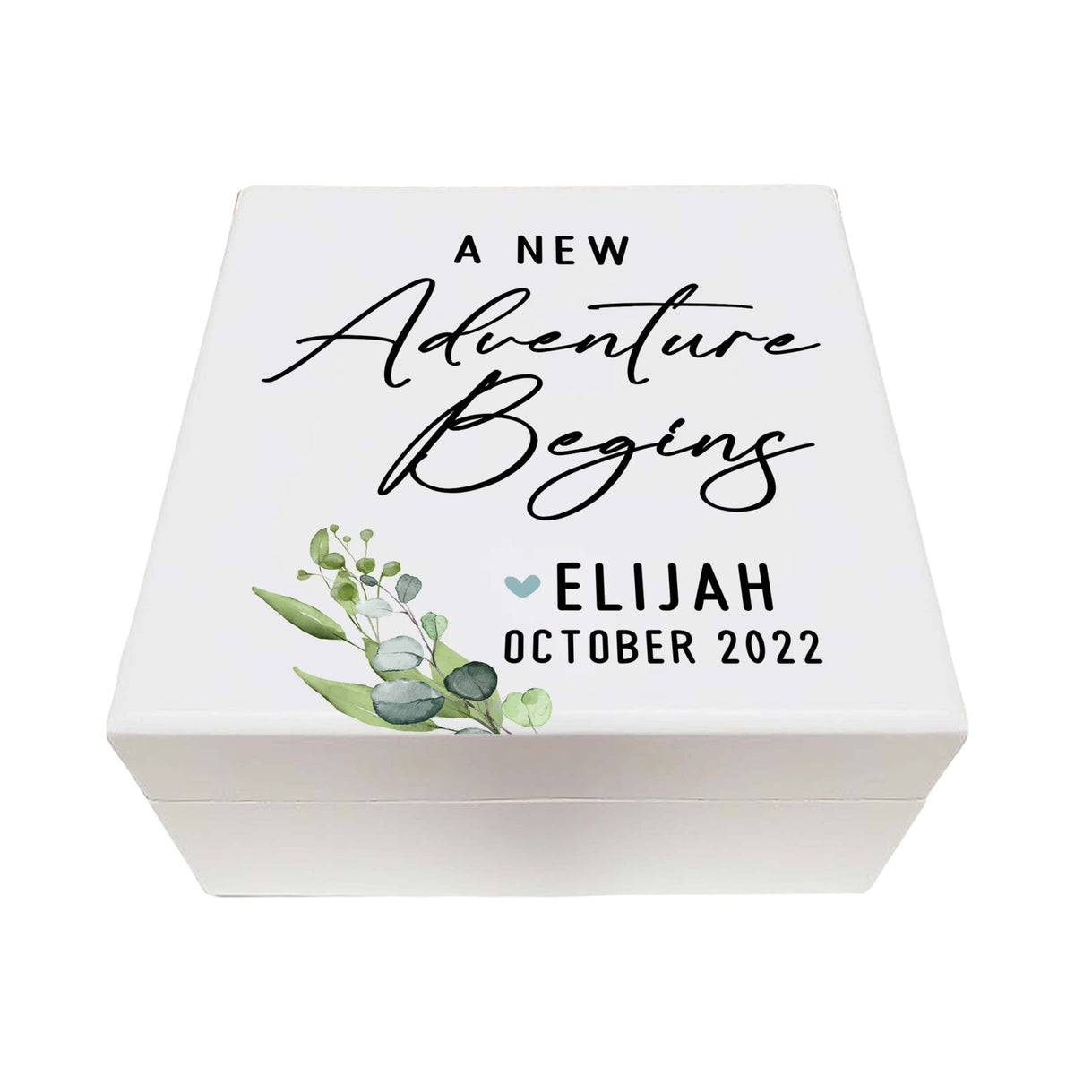 Personalized Baptism Keepsake Box for Newborn Baby Boy - LifeSong Milestones