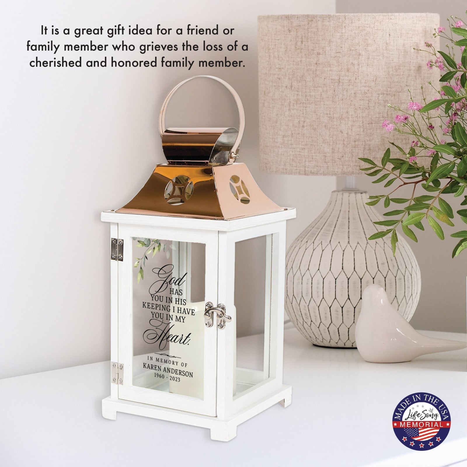 Shop LifeSong Milestones Personalized Candle Lanterns. Ideal for home decor, personalized, memorial, and sympathy gifts. Create lasting memories.