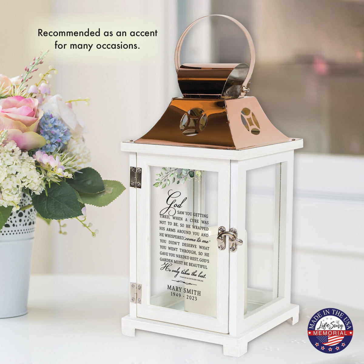 Shop LifeSong Milestones Personalized Candle Lanterns. Ideal for home decor, personalized, memorial, and sympathy gifts. Create lasting memories.