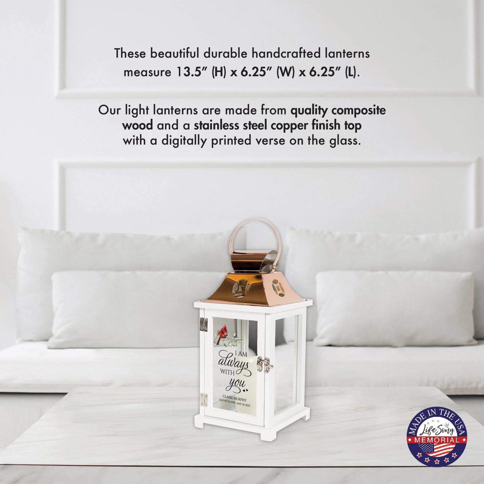 Shop LifeSong Milestones Personalized Candle Lanterns. Ideal for home decor, personalized, memorial, and sympathy gifts. Create lasting memories.